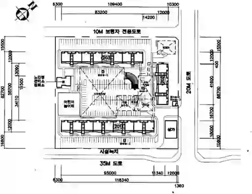 현대2차 배치도 이미지